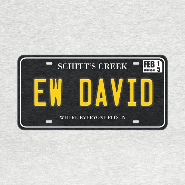 Ew David License Plate by Movie Vigilante
